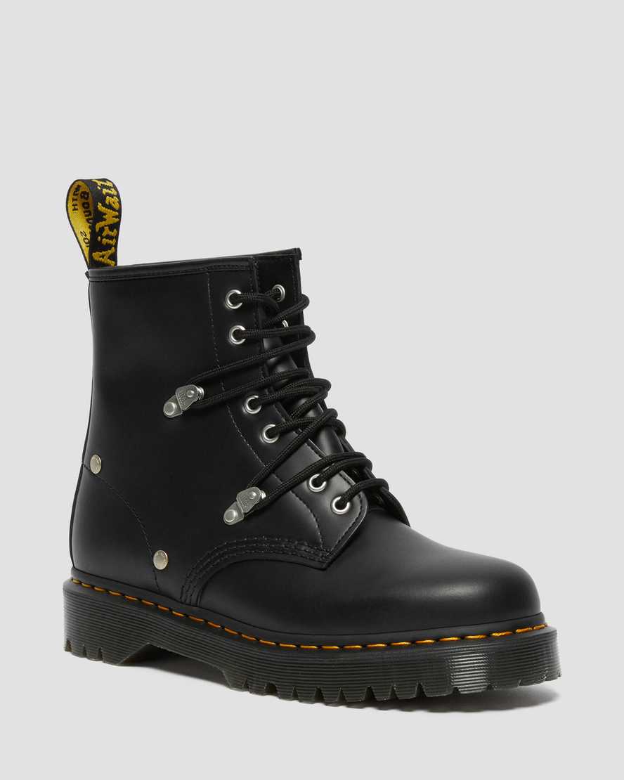 Dr. Martens 1460 Bex Stud Deri Kadın Bağcıklı Bot - Bot Siyah |JAKTG0581|